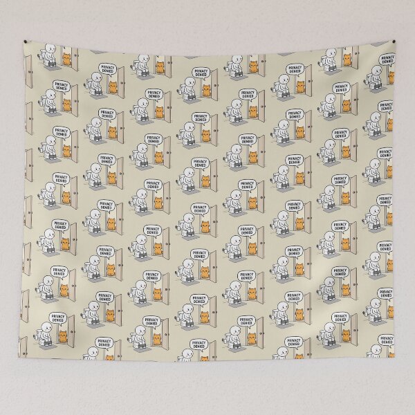 Item preview, Privacy Denied Funny Cat Meme designed and sold by MonkiFlipp.