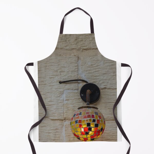 Item preview, Colorful Mosaic Wall Lamp With Warm Glowing Light On Textured Exterior Wall designed and sold by Nmallia.