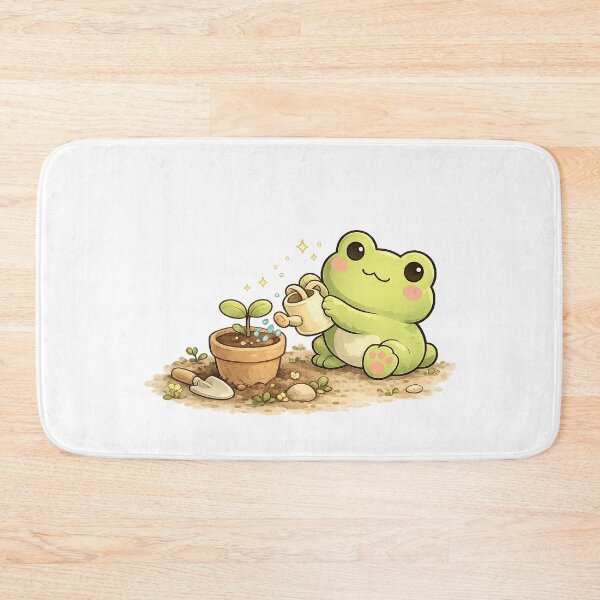 Item preview, Mimo's Plant Care | Cute Frog Gardening Sticker designed and sold by Maystro-design.
