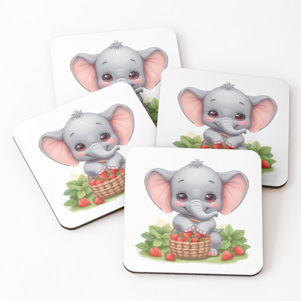Item preview, A Charming Little Elephant - Pastel Spring Colors designed and sold by DigitfanStudio.