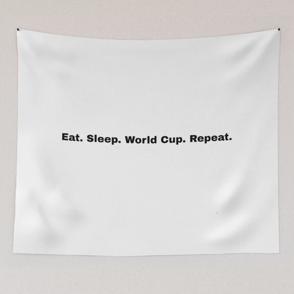 Item preview, Eat. Sleep. World Cup. Repeat. T-Shirt | Soccer Fan Phrase Tee designed and sold by Piising.