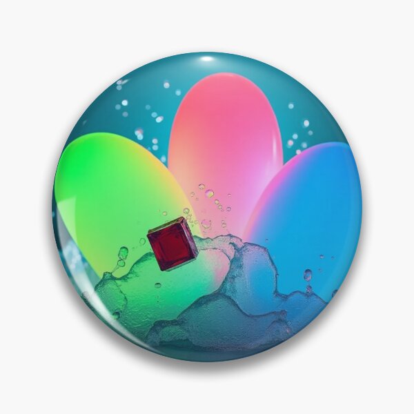 Item preview, Glowing Neon Abstract Eggs with Water Splash. designed and sold by fbtrisha.