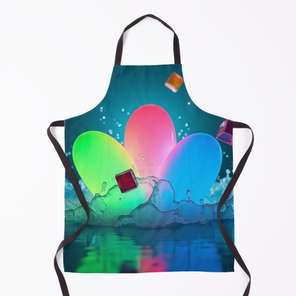 Item preview, Glowing Neon Abstract Eggs with Water Splash. designed and sold by fbtrisha.