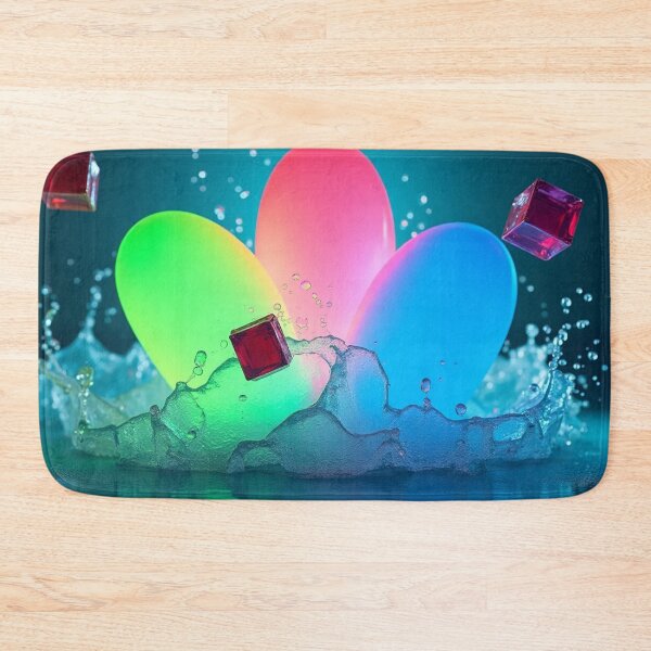 Item preview, Glowing Neon Abstract Eggs with Water Splash. designed and sold by fbtrisha.