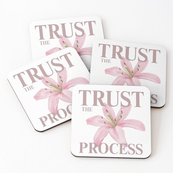 Item preview, Trust the Process Pink Lily Typography designed and sold by YS-ink.