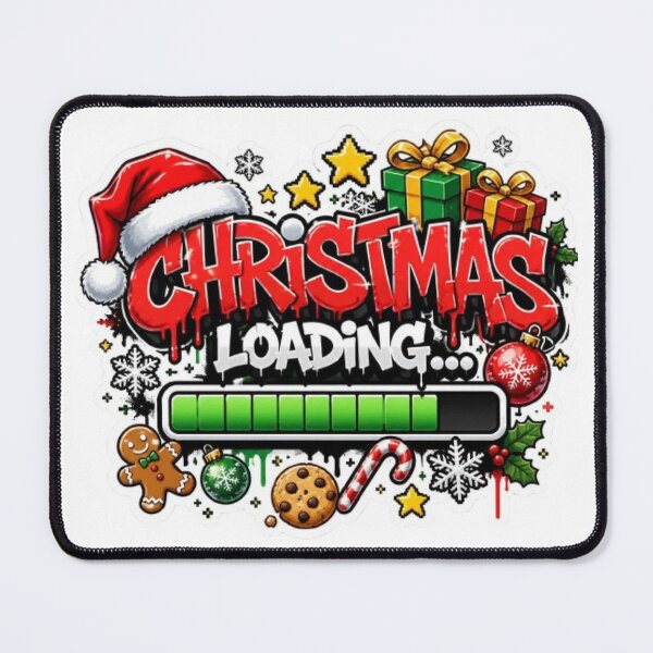 Item preview, CHRISTMAS LOADING... Graffiti Sticker | Cute Christmas Aesthetic PNG | Holiday Vinyl Decal | Christmas Laptop, Water Bottle & Notebook Sticker designed and sold by Stylestickers55.