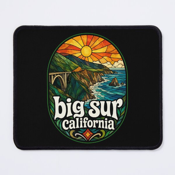 Item preview, Big Sur California USA Travel Stained Glass designed and sold by TomFrontierArt.