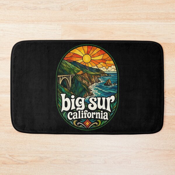 Item preview, Big Sur California USA Travel Stained Glass designed and sold by TomFrontierArt.