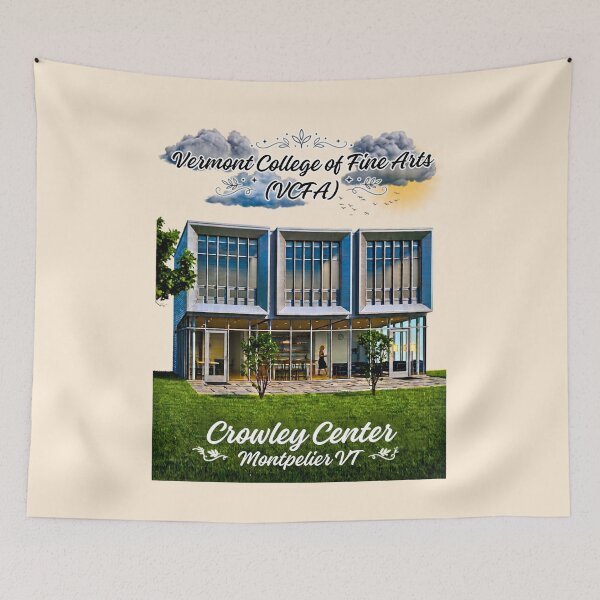 Item preview, Vermont College of Fine Arts Crowley Center Architectural Illustration designed and sold by EvergreenPark - Tee Studio.