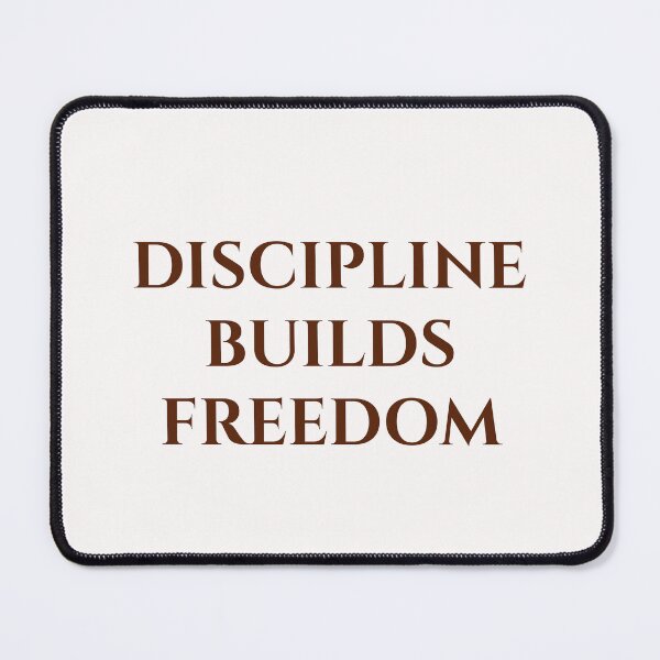 Item preview, Discipline Builds Freedom | Minimalist Motivational Typography Quote designed and sold by MagicArtzz.