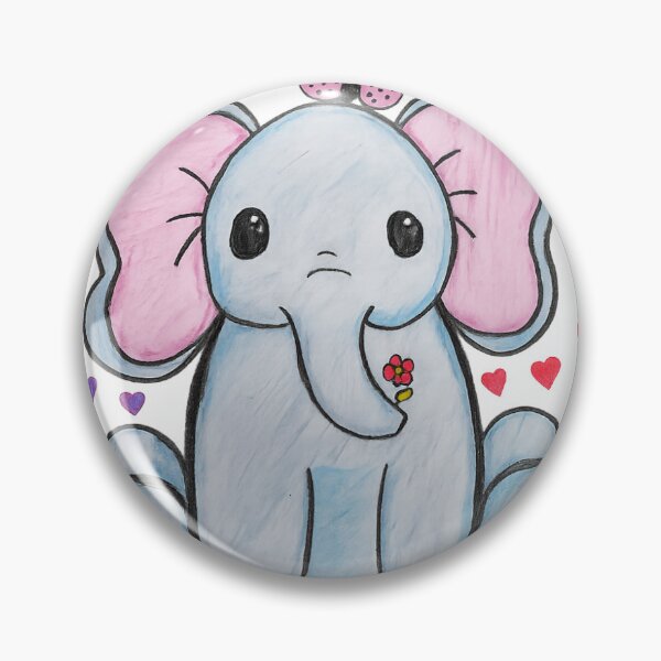 Item preview, Cute elephant with pencil colored  designed and sold by Beeinbliss.