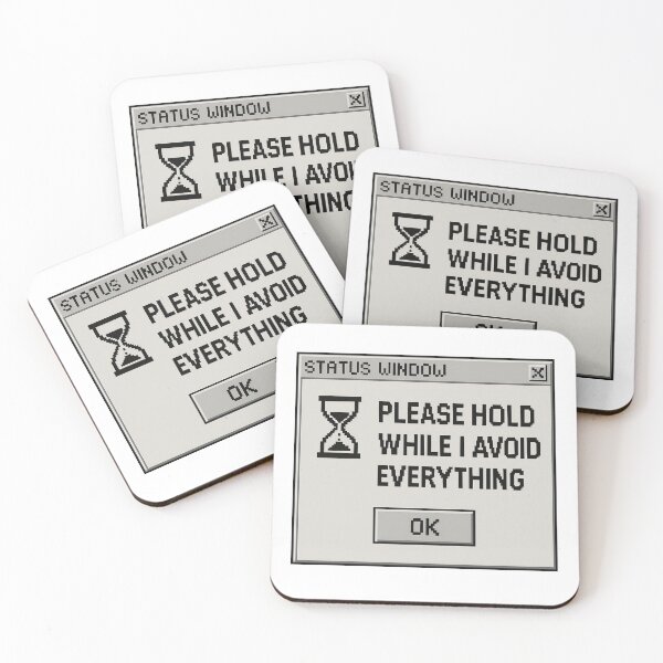 Item preview, Avoiding Everything – Please Hold designed and sold by Mad Factory Designs.
