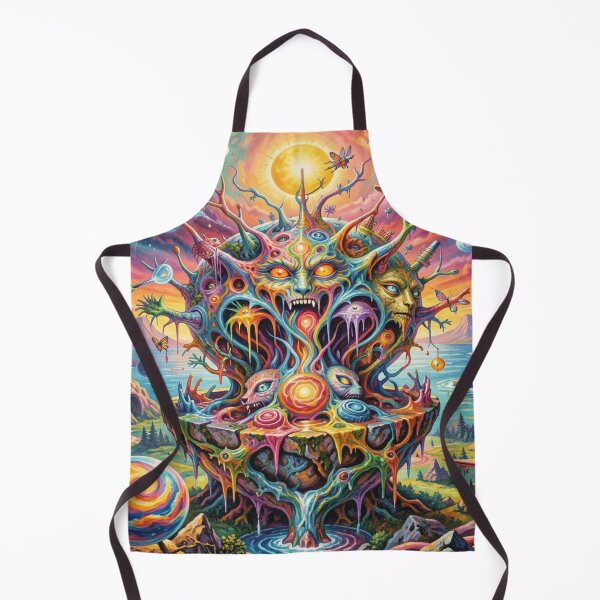 Item preview, Cosmic Surreal Multi‑Face Spirit with Symbolic Neon Fusion designed and sold by FotoworldEdel.