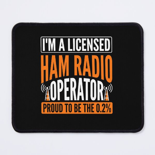 Item preview, Licensed Ham Radio Operator Typography designed and sold by babilux.