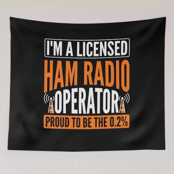 Item preview, Licensed Ham Radio Operator Typography designed and sold by babilux.