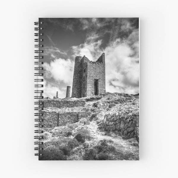 Item preview, Wheal Coates Engine House in Black and White, St Agnes, Cornwall, UK designed and sold by Paul Thompson Photography.