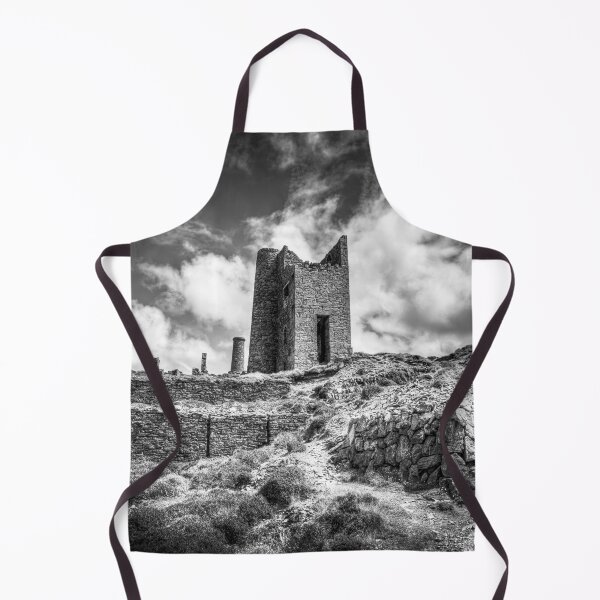 Item preview, Wheal Coates Engine House in Black and White, St Agnes, Cornwall, UK designed and sold by Paul Thompson Photography.