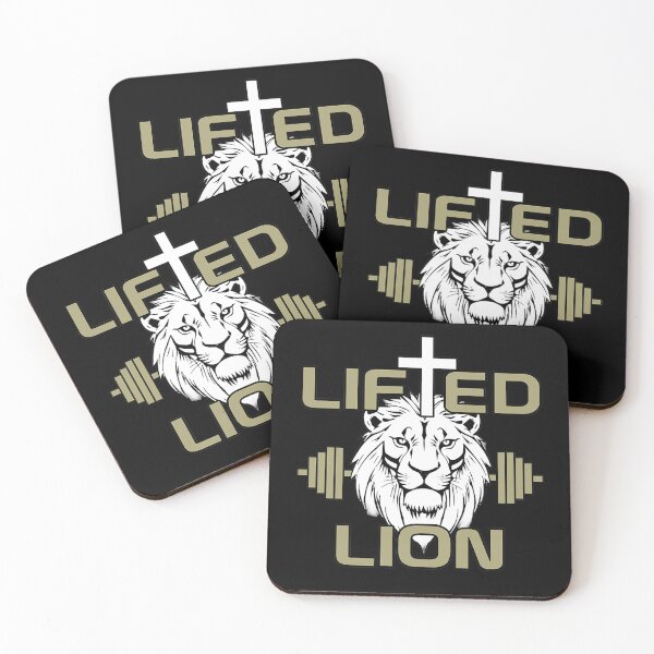 Item preview, Lifted Lion Christian Gym Faith Strength designed and sold by Bezuiden.