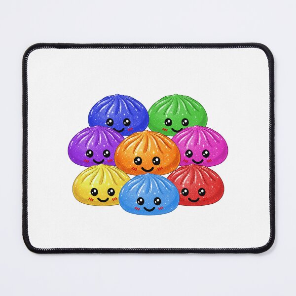 Item preview, Kawaii Rainbow Dumpling squishy Bao raviolo all colors designed and sold by made4K.