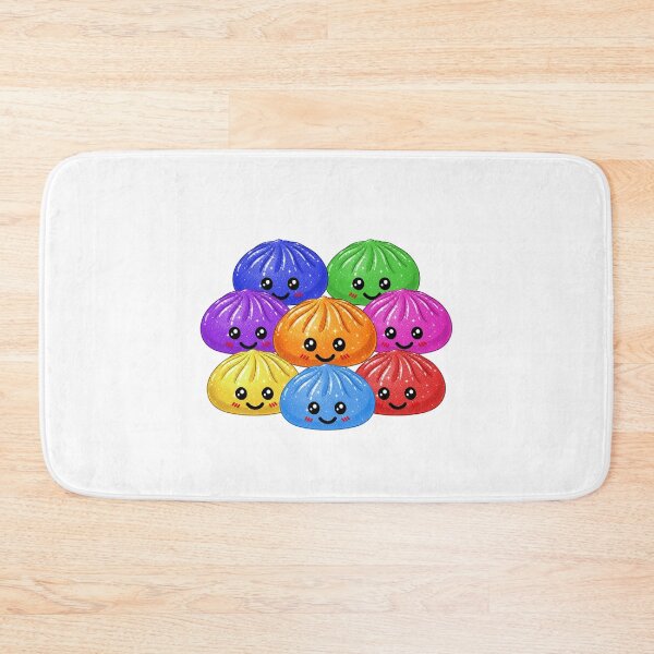 Item preview, Kawaii Rainbow Dumpling squishy Bao raviolo all colors designed and sold by made4K.