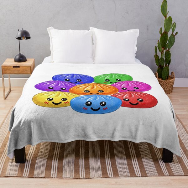 Item preview, Kawaii Rainbow Dumpling squishy Bao raviolo all colors designed and sold by made4K.