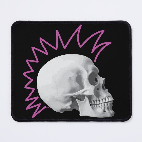 Item preview, Punk Skull Pink Mohawk designed and sold by kerriestuff.