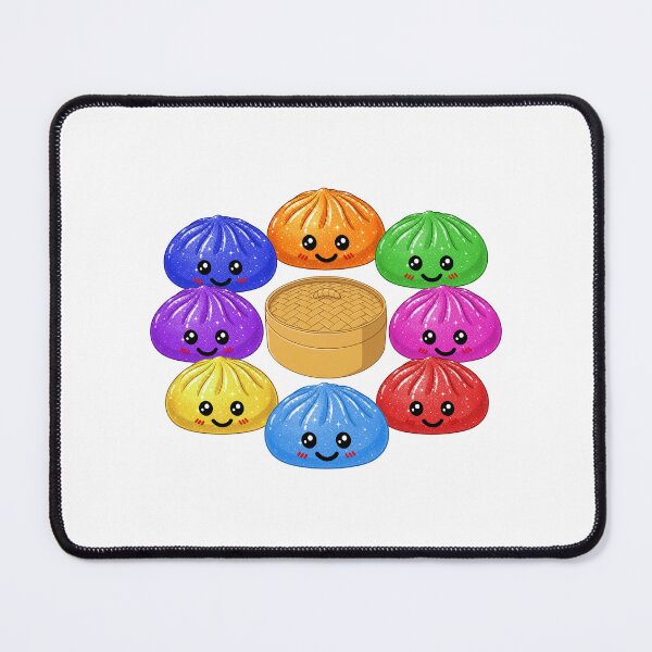 Item preview, Kawaii Rainbow Dumpling squishy Bao raviolo all colors and box designed and sold by made4K.