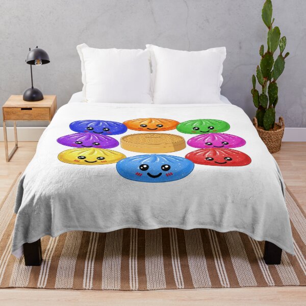Item preview, Kawaii Rainbow Dumpling squishy Bao raviolo all colors and box designed and sold by made4K.
