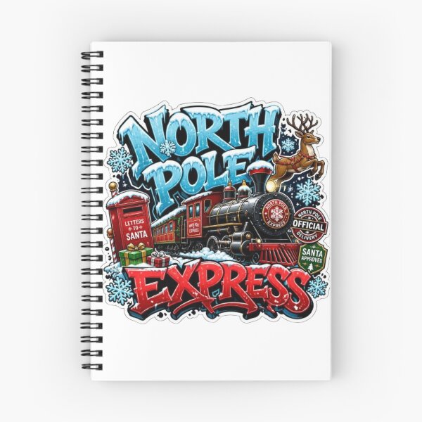 Item preview, NORTH POLE EXPRESS Graffiti Sticker PNG | Christmas Train Aesthetic | Holiday Travel Graphic | Cute Winter Vinyl Decal | Festive Notebook & Laptop Sticker designed and sold by Stylestickers55.