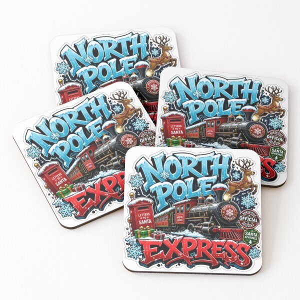 Item preview, NORTH POLE EXPRESS Graffiti Sticker PNG | Christmas Train Aesthetic | Holiday Travel Graphic | Cute Winter Vinyl Decal | Festive Notebook & Laptop Sticker designed and sold by Stylestickers55.