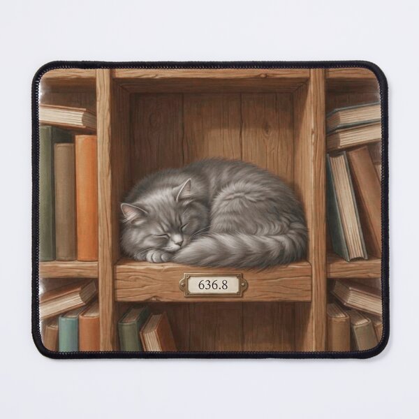 Item preview, The best cat is a library cat designed and sold by SpineTingleCo.