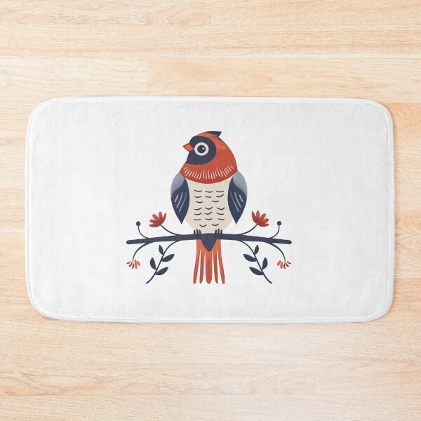 Item preview, Scandinavian Folk Art, Cardinal Bird designed and sold by xiao xuans.