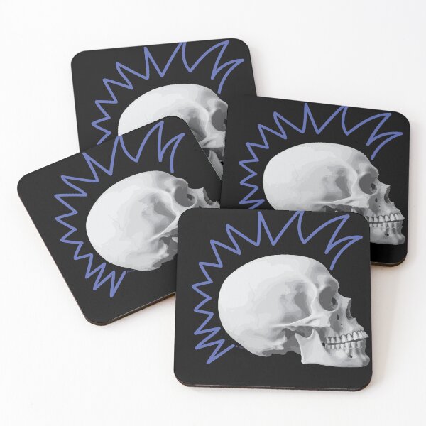 Item preview, Punk Skull Blue Mohawk designed and sold by kerriestuff.