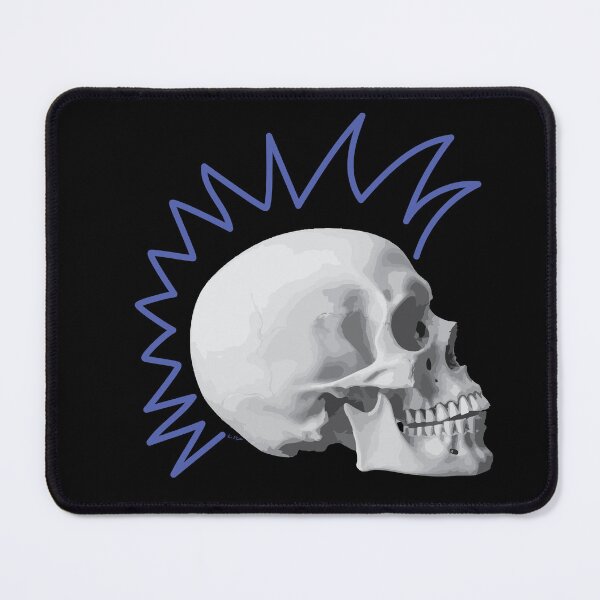 Item preview, Punk Skull Blue Mohawk designed and sold by kerriestuff.