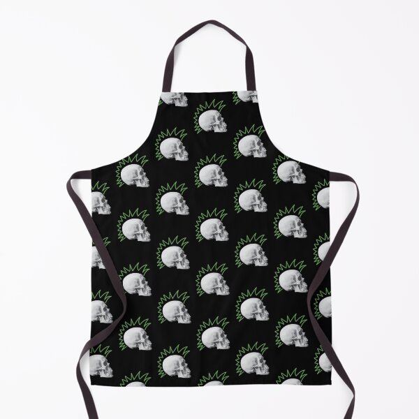 Item preview, Punk Skull Green Mohawk designed and sold by kerriestuff.