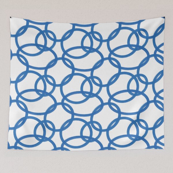 Item preview, Modern Abstract Blue Circle Pattern  designed and sold by JayzArtz.