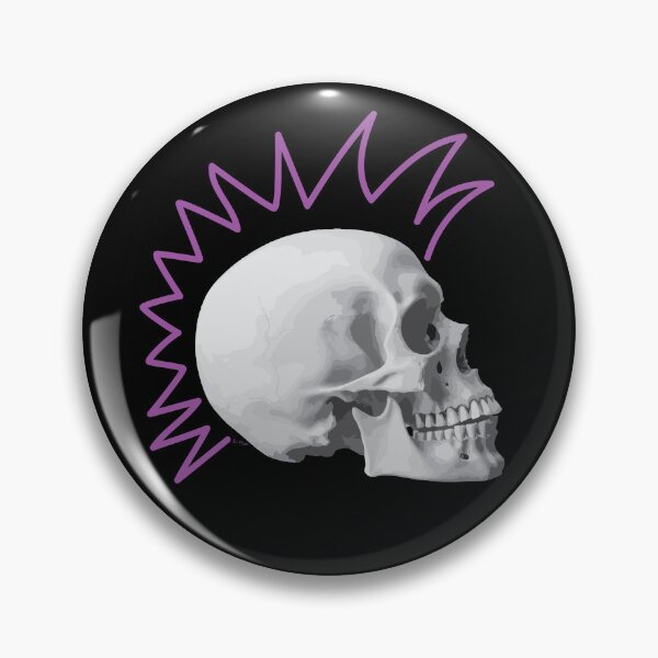 Item preview, Punk Skull Purple Mohawk designed and sold by kerriestuff.