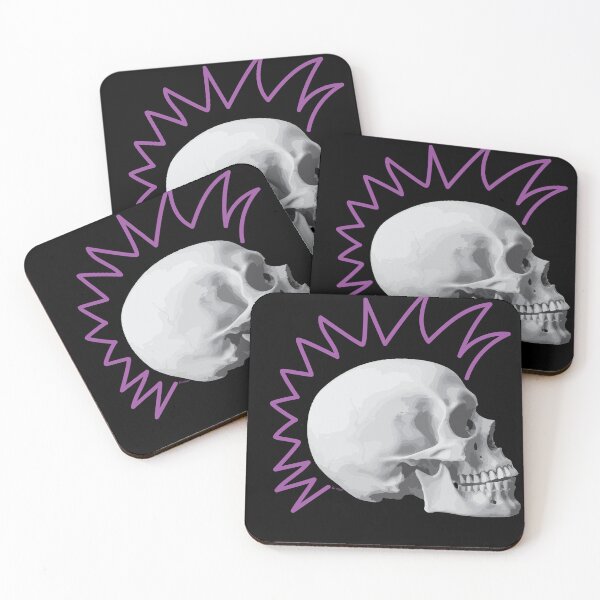Item preview, Punk Skull Purple Mohawk designed and sold by kerriestuff.