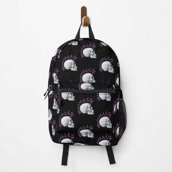 Item preview, Punk Skull Purple Mohawk designed and sold by kerriestuff.
