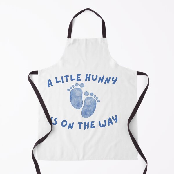 Item preview, A Little Hunny Is On The Way Cute Blue Baby Feet designed and sold by PrintMomCL.