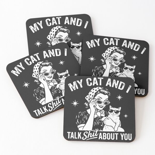 Item preview, Funny Retro My Cat And I Talk Shit About You designed and sold by legendaryskins.