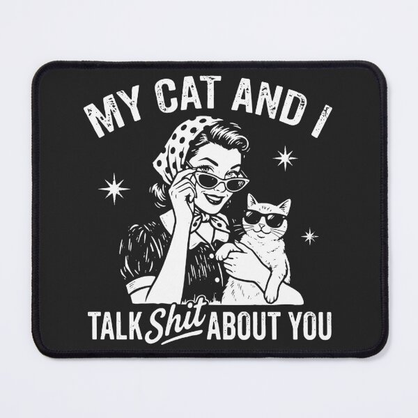 Item preview, Funny Retro My Cat And I Talk Shit About You designed and sold by legendaryskins.