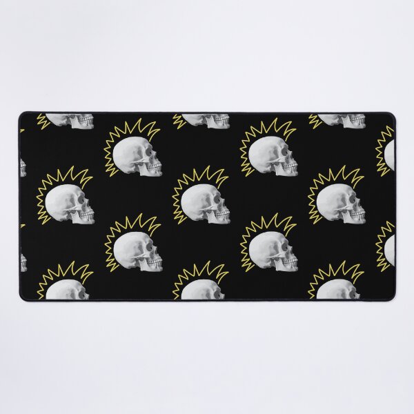 Item preview, Punk Skull Yellow Mohawk designed and sold by kerriestuff.