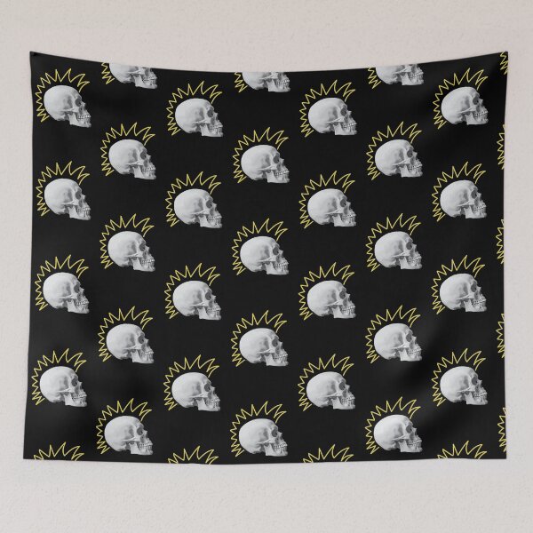 Item preview, Punk Skull Yellow Mohawk designed and sold by kerriestuff.
