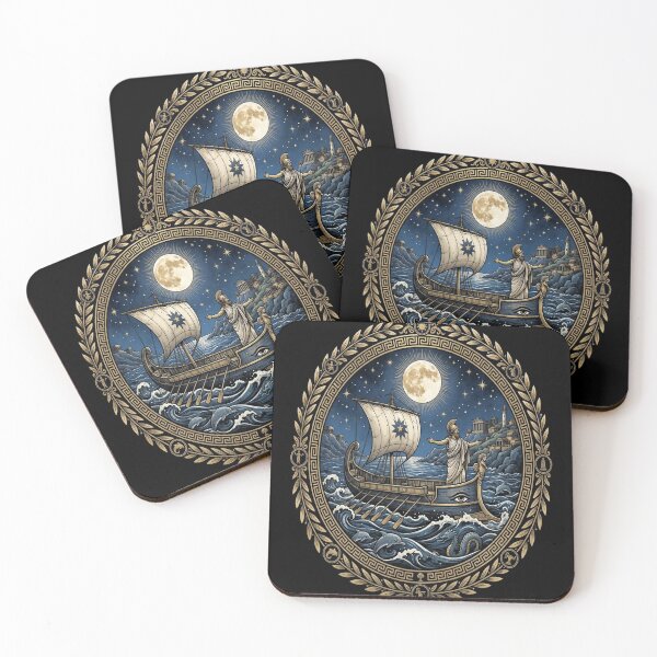 Item preview, Odysseus Ithaca Journey Greek Mythology Art designed and sold by Safwat-Aziz.