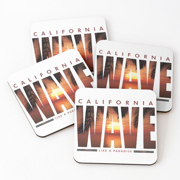 Item preview, California Wave - Tropical Beach Sunset & Paradise Coastal Art designed and sold by Velouria Universe.