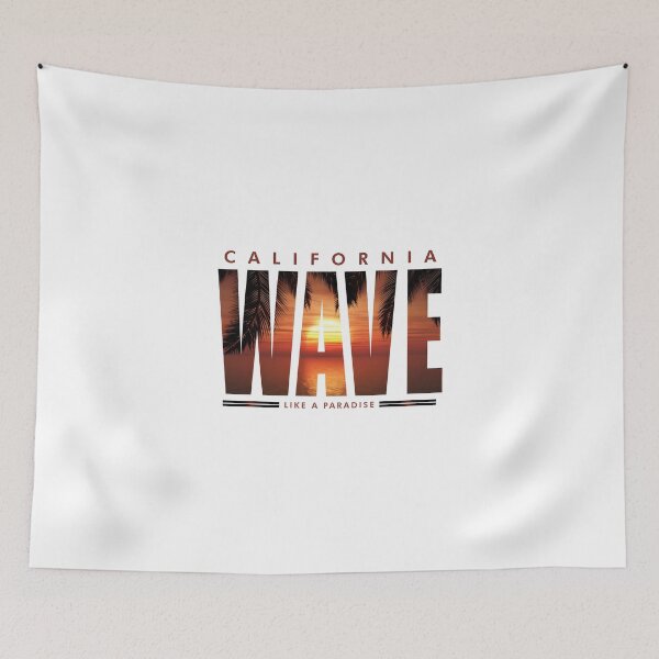 Item preview, California Wave - Tropical Beach Sunset & Paradise Coastal Art designed and sold by Velouria Universe.