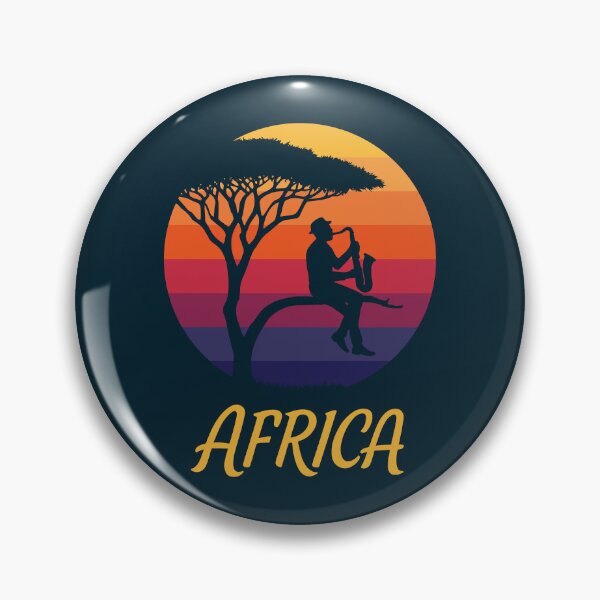 Item preview, Soulful Sax Player | Africa Retro Sunset designed and sold by MammothArt.