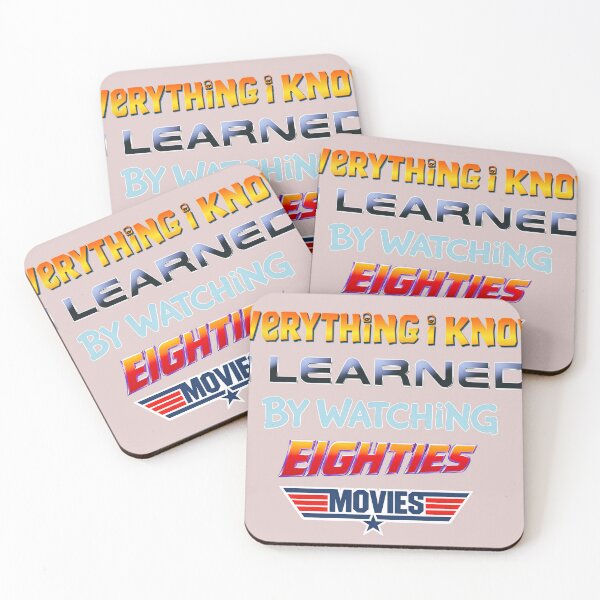 Item preview, 80s Movies - Everything I know I learned by watching eighties movies designed and sold by Presents For The Dead.