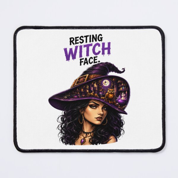 Item preview, Halloween Witch Shirt | Resting Witch Face | Magical Witch Hat Halloween Graphic Tee designed and sold by Limitless expressions - wear your mindset .